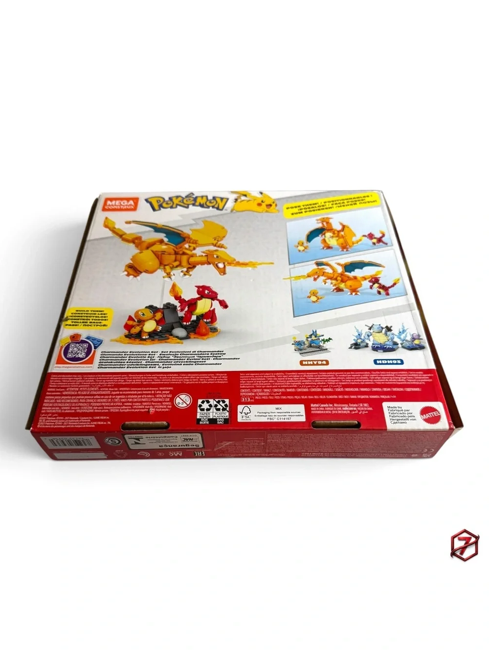 Mega Construx Pokémon Charmander Evolution Set HFG06 313pc Near Complete w/ Box